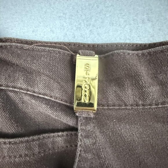 St. John Sport Jeans Women's 10 Brown Straight Leg Five Pocket High Rise - Picture 7 of 15